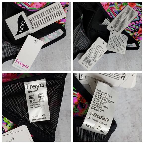 Freya Crop Bikini Top - Size 36DDD - NWT - Picture 7 of 7